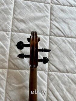 Beau violon ancien non étiqueté 4/4 vers 1800