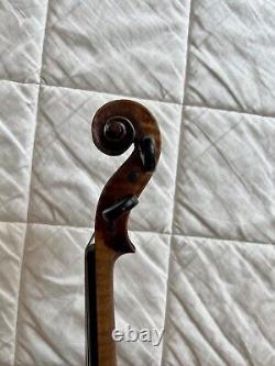 Beau violon ancien non étiqueté 4/4 vers 1800