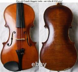 Beautif Old French Maggini Violin Voir La Vidéo Rare Antique? 318