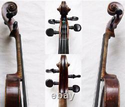 Beautiful Old Francais Maggini Violin Voir Vidéo Rare Antique 246