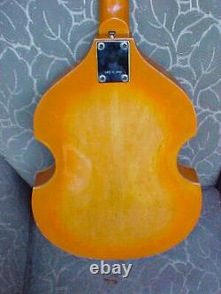 C. 1967 Vieille Guitare Japonaise Violon-body Beatle Basse