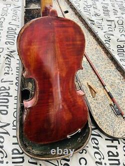 Copie d'un violon Stradivarius antique 4/4 marqué Anno 1716 avec étui en bois