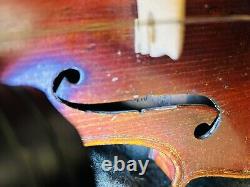 Copie d'un violon Stradivarius antique 4/4 marqué Anno 1716 avec étui en bois