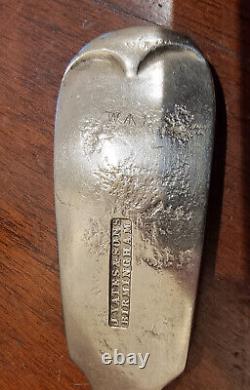 Cuillère de service ancienne en argent plaqué de l'armée britannique de la Première Guerre mondiale avec manche en forme de violon KOSB 5484