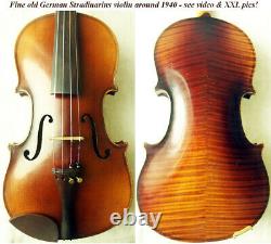 Fine Old Allemand Stradiuarius Violin -video- Antique Master 372