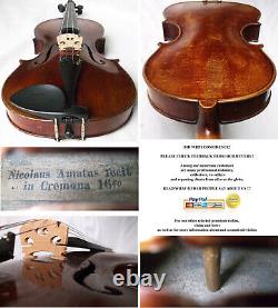Fine Old French Amatus Violin Vidéo Antique Master Violino 234