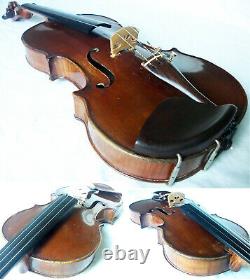 Fine Old French Master Violin D Nicolas D'aine -video- Antique? 344