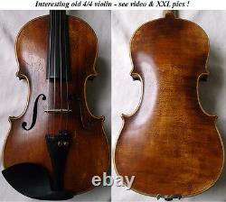 Fine Old German Violin Vers Les Années 1930 Video Antique Violino 935