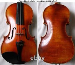 Fine Old German Violin Voir Video Antique Rare Violino 523
