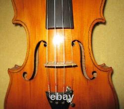 Fine Rare Vieux Antique 1915 Vintage Allemand Maître 4/4 Violon-solo Navire Sans Son