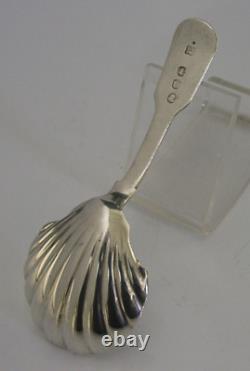 Georgian Sterling Argent Fiddle Thread Pattern Caddy Spoon 1815 Antique