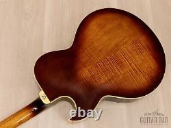 Guitare vintage Ibanez Artist 2635 de 1977, type archtop, couleur violon antique avec Maxon Super 80.
