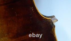 Hopf 4/4 Violon Pleine Taille Avec Theodore Boyd 1960 Repair Tag Antique Vtg
