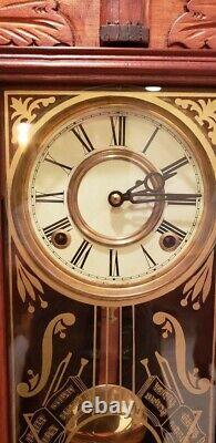 Horloge Violon Seth Thomas Reproduction- Antique En Très Bon État