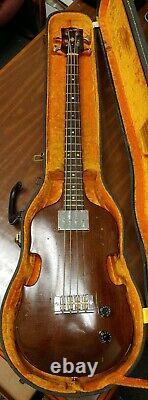 I239 Vintage Gibson Eb-1 Violin Bass Guitar Avec Case Numéro De Série 810964