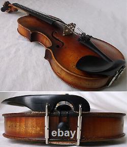 Interesting Old German Violin Vidéo Antique Fine Rare 938