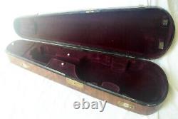 Livraison Gratuite Old Wooden Allemand Violon Case Antique Rare? 2
