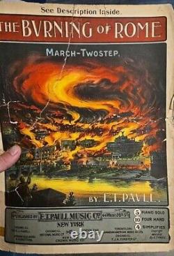 Lot de plus de 170 partitions anciennes/vintage des années 1890 aux années 1930 Rares et difficiles à trouver