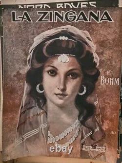 Lot de plus de 170 partitions anciennes/vintage des années 1890 aux années 1930 Rares et difficiles à trouver