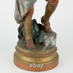 Lulli Enfant, 20 Ancienne Statue De Jean-baptiste Lully Avec Violon De Gaudez