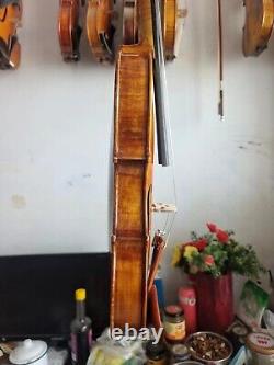 Maître 4/4 Violon Modèle Stradi Dos en érable flammé Table en épicéa ancien Fait main A