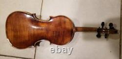 Make Of Distinction Violin Instrument Case Rare Vintage Antique No Bow Inclus