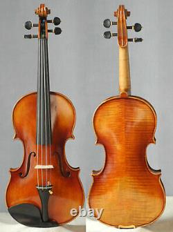 Master Handbuilt Violon 4/4 Violon Antique Vernis Concert Violon Ton Moelleux