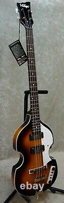 Nouveau! Vintage Marque Vvb4sb Violon Beatles Basse Guitare Avec Boîtier