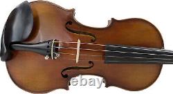 Nouveau violon à vernis à l'huile de style antique 4/4 avec colophane, étui, archet et jeu de cordes gratuits-2303