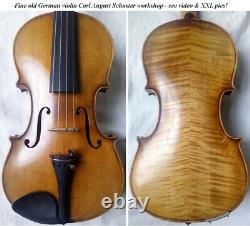 Old Allemand Master Violin Carl August Schuster Video- Antique 331