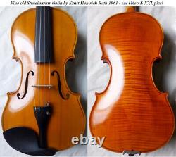 Old Allemand Master Violin E. H. Roth 1961 Vidéo Antique 327