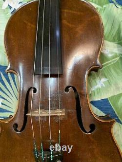 Old Antique 4/4 Français Violin J Barbe Vintage Vers 1880