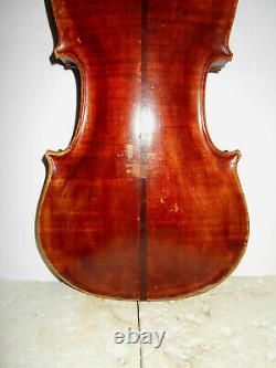 Old Antique Vintage 1896 American Indiana Made Violon Pleine Taille Nr