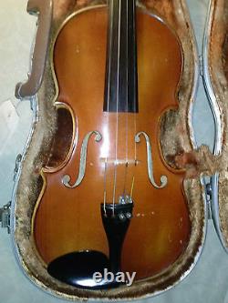Old Antique Vintage Violin Authentique Fabriqué En 1981