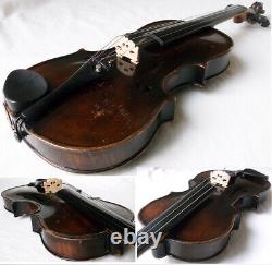 Old German 19th Ctry Hopf Violin Vidéo Maître Antique? Rare? 062