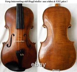 Old German Hopf Violin Late 1800 - Vidéo Antique Master? Rare? 075