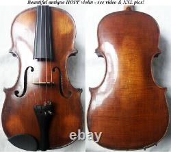 Old German Hopf Violin Late 1800 - Vidéo Antique Master? Rare? 408