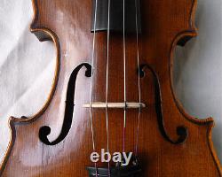 Old German Violin C. F. Glass MID 1800s Video Antique Master 923