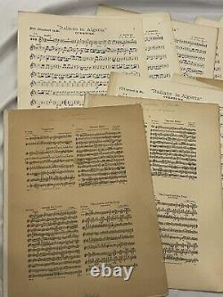 Partition Vintage Ancienne Score Italiens En Algérie G. Rossini