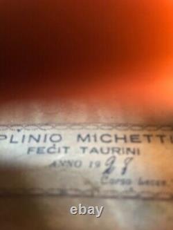 Plinio Michetti 4/4 Violon 1928, Vieille École Italienne Pleine Taille- Vente