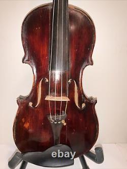 Projet de réparation de violon vintage rare Mays Badget Mays Badgett 4/4