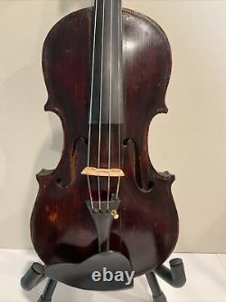 Projet de réparation de violon vintage rare Mays Badget Mays Badgett 4/4