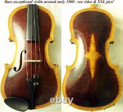 RARE VIEUX VIOLON FIN voir vidéo ANTIQUE MAÎTRE ? Violino ? 369