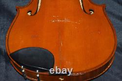 Rare Antique E. MARTIN Copie de violon modèle Stradivarius Sachsen 4/4 à réparer