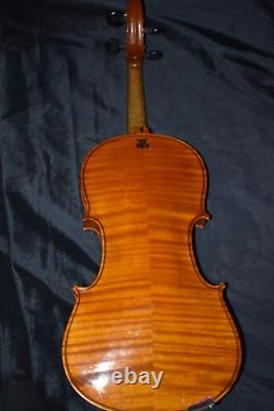 Rare Antique E. MARTIN Copie de violon modèle Stradivarius Sachsen 4/4 à réparer