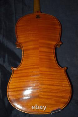 Rare Antique E. MARTIN Copie de violon modèle Stradivarius Sachsen 4/4 à réparer