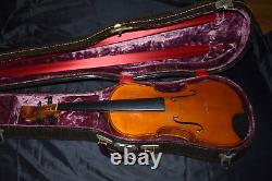 Rare Antique E. MARTIN Copie de violon modèle Stradivarius Sachsen 4/4 à réparer