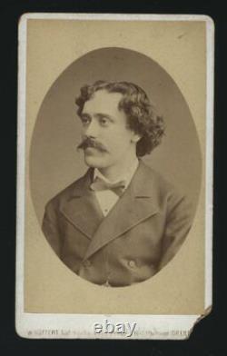 Rare CDV Photo Musicien Violoniste Pablo De Sarasate Violinist / 1800 Violon