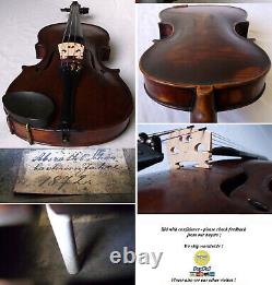 Rare Old Allemand 19th Cty Violin 1872 Vidéo- Anticique Master? 587