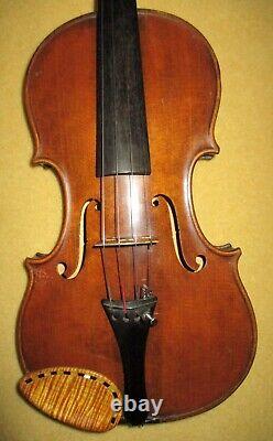 Rare Old Antique 1915 Vintage Italien 4/4 Violon-huge Solo Expédition Sans Son